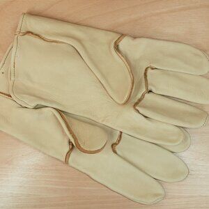 Watson Leather Work Gloves / Driver Style / Made in Canada / Size 10